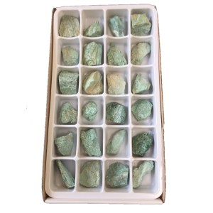 Fuchsite Rough Stone Box - 24 Pcs